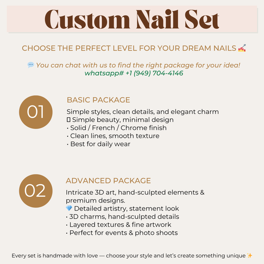 Custom Nail Set – Handmade Just for You